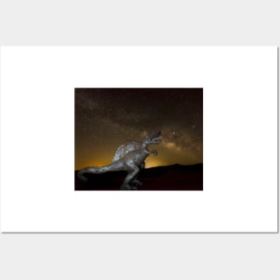 Dinosaur Eating A Milky Way Posters and Art